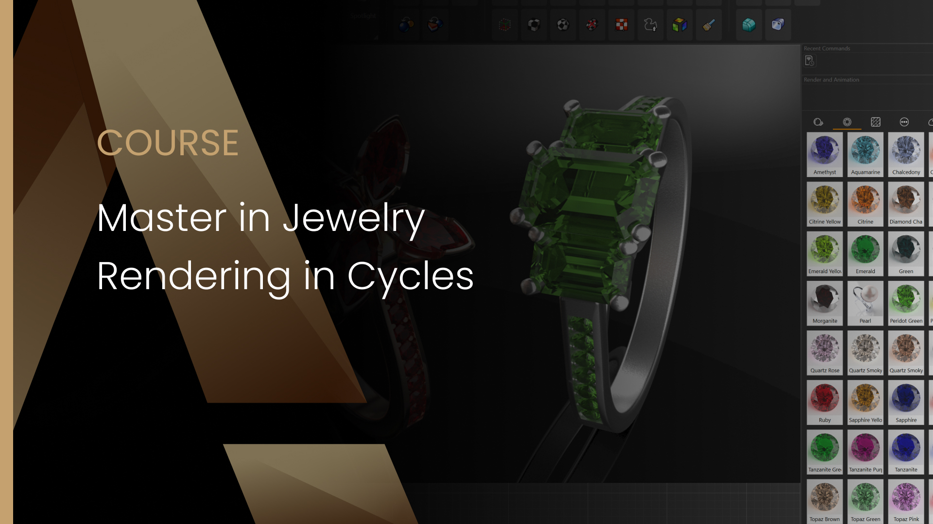 Master in Jewelry Rendering in Cycles
